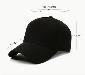 Gorra de béisbol de moda sencilla al por mayor para hombre y mujer, ajustable, de tela de sarga para deportes al aire libre, en stock. - Product Image 2