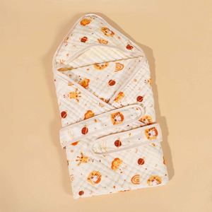 Serviettes de bain et peignoirs à capuche doux et à séchage rapide pour bébés, motif de dessin animé mignon, couverture - Product Image 5