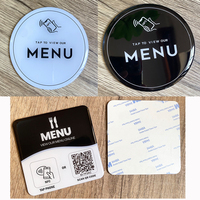 Autocollant de menu NFC pour table de restaurant, appuyez pour consulter le menu numérique, commande sans contact, alternative intelligente pour café, bar, hôtel
