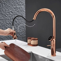 Robinet de cuisine intelligent ELOILO en chrome avec affichage numérique, sans plomb, eau chaude et froide, cascade, moderne, monotrou, pour hôtels, garantie 3 ans