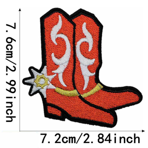 ברזל הסיטונאי-על קאובוי המערבי רקום רקום טלאים בגדים כובעים חום העיתונות תג רקמה - Product Image 5