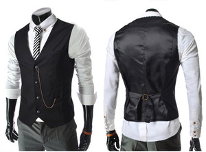 <span class=keywords><strong>Gilet</strong></span> de <span class=keywords><strong>Costume</strong></span> <span class=keywords><strong>Homme</strong></span> Slim en Laine Réversible <span class=keywords><strong>Double</strong></span> <span class=keywords><strong>Boutonnage</strong></span> Coupe-Vent Design Personnalisé Haute Qualité Pièce Tendance Utilitaire - Product Image 2