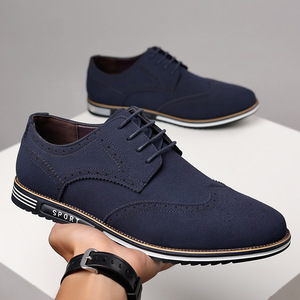 Nuove <span class=keywords><strong>scarpe</strong></span> Casual da <span class=keywords><strong>uomo</strong></span> alla moda <span class=keywords><strong>scarpe</strong></span> britanniche in camoscio basso opaco di <span class=keywords><strong>grandi</strong></span> dimensioni - Product Image 5