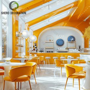 Diseño de mostrador de bar moderno Estructura de cafetería comercial integrada - Product Image 2