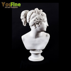 <span class=keywords><strong>Escultura</strong></span> <span class=keywords><strong>de</strong></span> Venus Tallada a Mano en Mármol Blanco Natural - Product Image 2