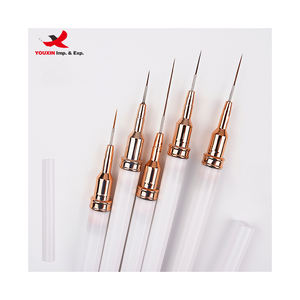 Juego de 5 Pinceles para Uñas de Gel UV, Pinceles para Delineado de Uñas de 7/9/11/15/25 mm, Pinceles para Pintar Líneas Francesas, Precio Bajo por Compra Combinada - Product Image 2