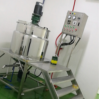 YEX-300L Cuve de mélange compacte de haute qualité pour usine, pot homogénéisateur et agitateur, machine à mélanger le savon liquide et le savon de bain, moteur 4 kW