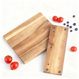 Tự nhiên Keo Gỗ từ dao chủ từ dao khối dao nhà bếp dao Organizer Magnetic Dao Đứng - Product Image 6