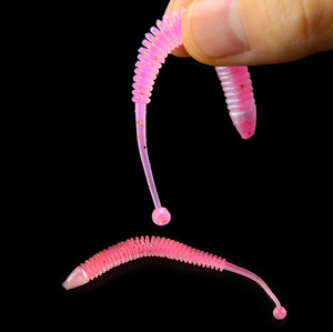 S032 10 pz/lotto Jig Worm pesca Silicone <span class=keywords><strong>esche</strong></span> morbide piccole <span class=keywords><strong>esche</strong></span> di gomma artificiale esca morbida pesca spigola <span class=keywords><strong>esche</strong></span> PescaTackle - Product Image 5