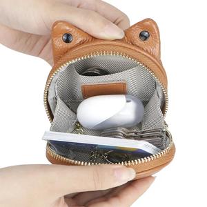 Porte-monnaie en cuir véritable AndoBag pour femmes, porte-cartes mini rétro, sac de rangement élégant et compact 3164 - Product Image 4