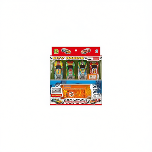 Set de 4 Coches de Juguete de Metal Fundido a Presión City Racing, Listos para Correr, Escala 1:64, Accionamiento por Fricción, 24x20 cm - Product Image 2