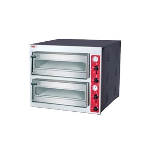 Forno Elettrico per Pizza a 2 Piani Personalizzato ODM, Attrezzatura Commerciale da Forno, <span class=keywords><strong>Potenza</strong></span> 8400W, Protezione da Surriscaldamento, Termostato Regolabile - Product Image 1