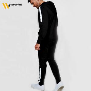 Diseño de moda Personalizado Hombres Slim Fit Negro 100% Algodón Chándal de invierno - Product Image 3