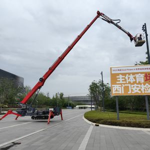 리프팅 플라이 지브 크롤러 유압 기어 모터 베어링 구성 요소가있는 미니 스파이더 크레인 - Product Image 2