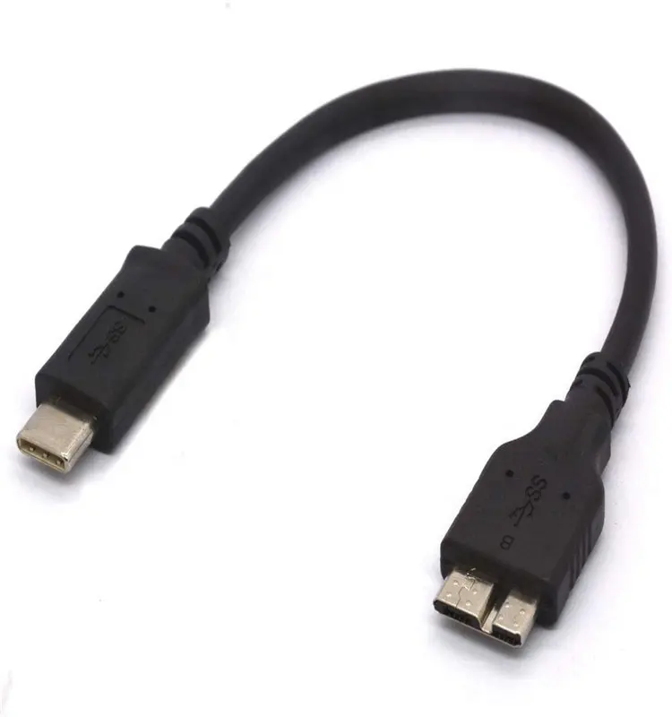 USB C to Micro USB Cable, USB 3.1 to3.0 Micro B for WD My Passport HDD Hard Disk (30 cm)