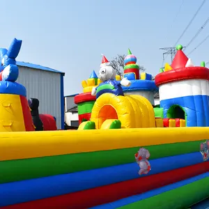 वाणिज्यिक Inflatable मिकी माउस पार्क, Inflatable खेल के लिए अखाड़ा बच्चा, Inflatable उछाल वाले महल