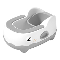 Siège d'apprentissage de la propreté portable en forme de chaton, cuvette de toilette en plastique PP pour enfants, produit de bain durable pour enfants