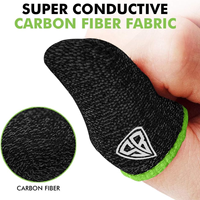 Manchons de Doigt de Jeu SpinBot, Fibre d'Argent Super Conductrice | Manchons Anti-Transpiration, Durables et Respirants