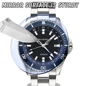 Montre automatique de sport de luxe pour homme, lunette hybride en céramique de haute qualité, analogique noir et blanc, Miyota, étanche 10 ATM, acier inoxydable - Product Image 3