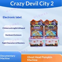 Crazy Devil City 2ème génération, jeu d'amusement à pièces, loterie à deux joueurs, langues chinoise/anglaise, 110/220V, 6 ans