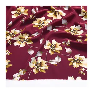 मुद्रण 100 शहतूत रेशम परिधान कपड़ा पजामा स्कर्ट रेशम स्कार्फ थोक बिक्री अच्छी गुणवत्ता रेशम साटन कपड़ा बुना सादा मुद्रित