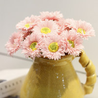 Fleurs artificielles en soie, marguerites à tiges simples, multicolores, style pastoral, fleurs de forêt, décoration intérieure, vente directe d'usine