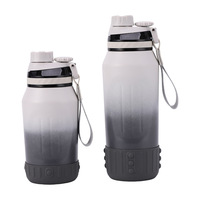 Bouteille d'eau isotherme en acier inoxydable 316, grande capacité, avec sangle de transport portable, pour le sport, avec poignée, pour enfants, garde au froid et au chaud