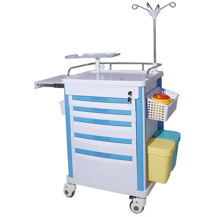 高品質病院医療緊急トロリータブレットコンピュータカート卸売洗面台トロリー病院KELING