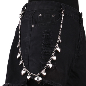 โซ่คาดเอวรูปหัวใจ โลหะผสมสังกะสี ชั้นเดียว สไตล์พังก์ สำหรับใส่ทุกวัน แฟชั่นเครื่องประดับร่างกาย - Product Image 5