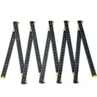 Règle pliante multifonctionnelle avec panneau droit Système de mesure métrique à angle droit et triangle