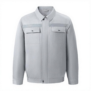 Blouson Homme Prix Usine Été Rafraîchissant Climatisé Séchage Rapide Respirant Imperméable Fermeture Éclair Service OEM 100% Polyester - Product Image 2