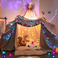Lampe Murale Papillon LED Néon Colorée 3D en Gros pour Chambre, Mariage, Fête, Décoration Intérieure