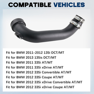 Kit de Tubería de Admisión de Turbocompresor de Alto Rendimiento para N55 135i 335i XDrive 2011-2012, Actualización de Entrada AIM002-BK - Product Image 6