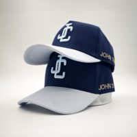 Casquette de baseball unisexe réglable de haute qualité en coton Dobby/Poplin Oxford, 5 panneaux, logo brodé 3D, style sportif, motif Argyle à pois