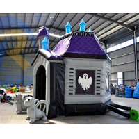 Commercial Funny Bounce House Prank Party Ghost Festival Château gonflable Locations Château hanté gonflable pour la fête d'Halloween