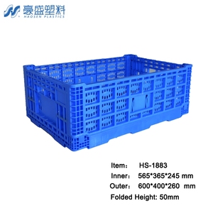 Paniers de <span class=keywords><strong>livraison</strong></span> pliables en plastique maillé pour magasins de proximité, empilables vides pour la logistique de retour - Product Image 3