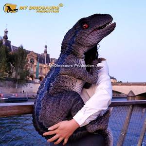MY <span class=keywords><strong>Dino</strong></span>-títere de dinosaurio Raptor para niños, juguete de regalo de Navidad, DH024 - Product Image 6