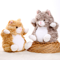Joli chat en peluche jouet réaliste Animal en peluche particule pondérée arrêt de porte personnalisé micro-ondes chauffé Animal