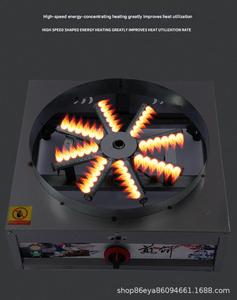 Machine à crêpes et à tortillas <span class=keywords><strong>rotative</strong></span> antiadhésive commerciale en acier inoxydable Machine à crêpes et à pizzas à gaz avec moteur pour la production de collations - Product Image 3