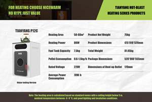 Poêle à granulés de <span class=keywords><strong>bois</strong></span> en acier moderne autoportant à <span class=keywords><strong>joint</strong></span> étanche, peut être utilisé pour faire bouillir de l'eau, cuisiner, haute efficacité, respectueux de l'environnement - Product Image 2