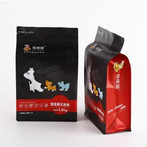 Custom Recycle Cat Treat Stand Up Zip Lock Pouch Pet Organic Pedigree Dog Food Packaging Bag 1kg/2kg/2.5kg Hot Sale