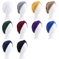 Musulman islámico interior cabeza turbante bufanda diademas mujeres pelo turbante sombrero para mujer
