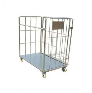 रसद अच्छी गुणवत्ता वाली पिंजरे ट्रॉली 2 टियर लॉजिस्टिक्स पिंजरे ट्रॉली - Product Image 3