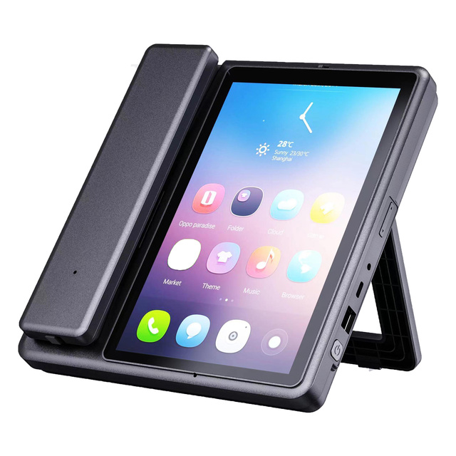 OEM ODM 4G GSM LTE 7 Inch Android Touch Screen Micro LAN Port Cordless Telephone Landline Phone with SIM Card