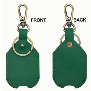 Personalized Custom Business Car Holder Pu Leather Sleeve Broken Portable <b>Key</b> Loop Replacement Fod Protector Cover Men - Product Image 6