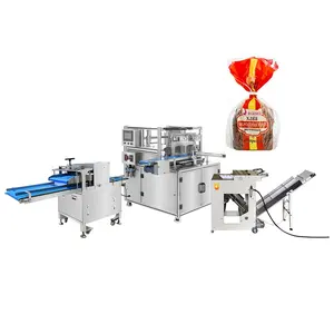 Commercial Mini Sliced Toast Bread Making Tape Sealing Packaging Machine African Bread Round Clip Packing Machine Line