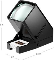 Reusable 3X Magnification LED Lighted Plastic 35MM Film Slide Viewer Camera Accessories