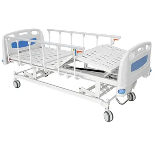 เฟอร์นิเจอร์โรงพยาบาล 313LZ ABS เตียงพยาบาลไฟฟ้าแบบมือหมุนสามอัน เตียงข้อเหวี่ยง 3 อัน