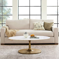Meubles d'intérieur modernes Canapé confortable en tissu blanc Salon Canapé pour la maison Hôtels Villas