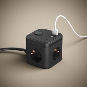 FR EU Power Cube Socket 4USB 2A2C Puertos Power Strip con un <span class=keywords><strong>Stwich</strong></span> - Product Image 6